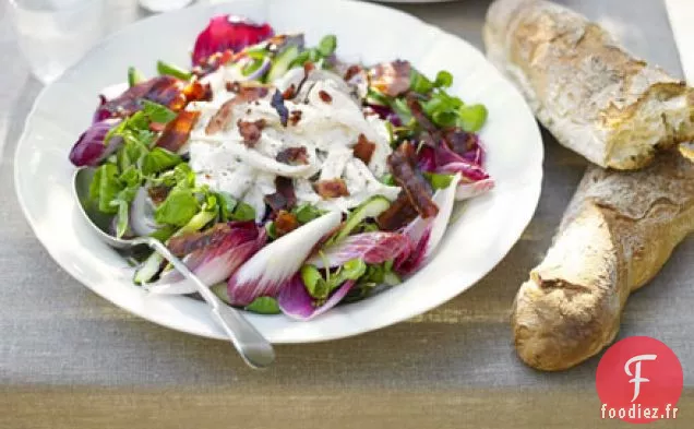 Salade de poulet au bacon croustillant