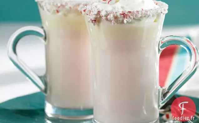 Chocolat Chaud Blanc à la Menthe Poivrée