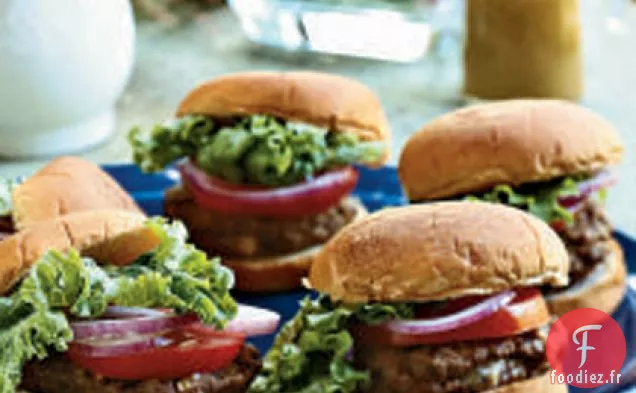 Hamburgers au Fromage Bleu Grillé