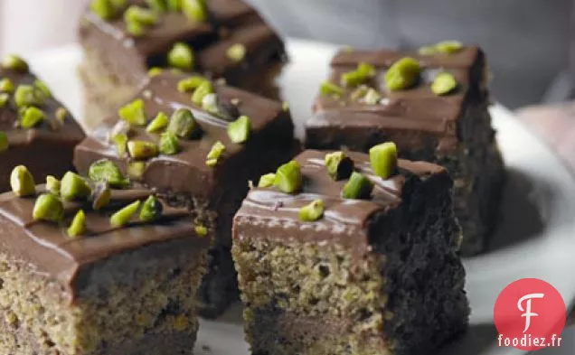 Carrés pistaches et chocolat au lait