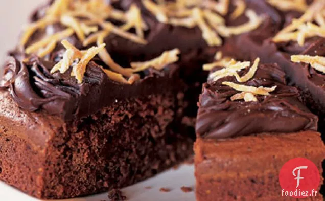 Gâteau au chocolat noir et à l'orange