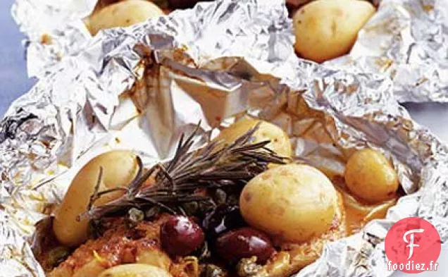 Parcelles de poissons méditerranéens