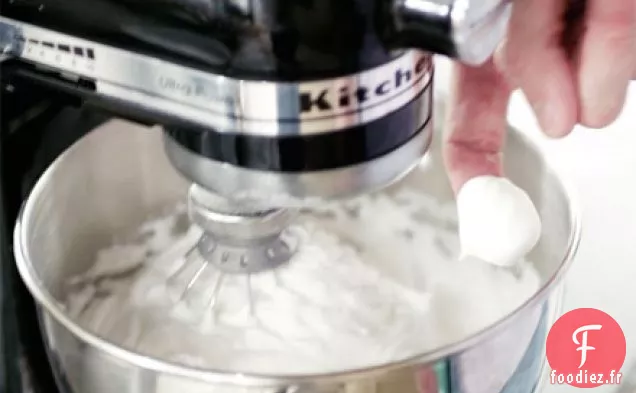 Base de mousse meringuée