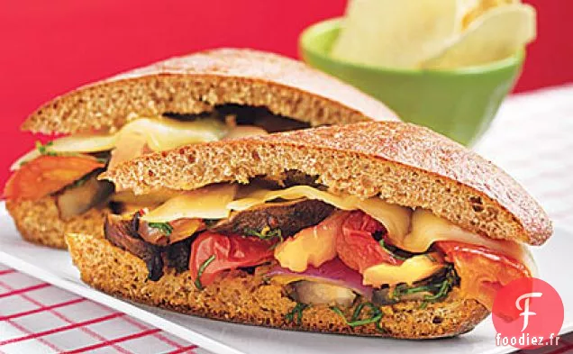 Sandwichs Héros aux Légumes Rôtis