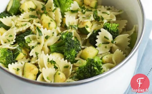 Pâtes à la courgette, au brocoli et à la gremolata