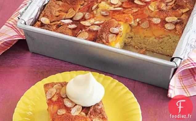 Gâteau aux Amandes et Pêche au Babeurre