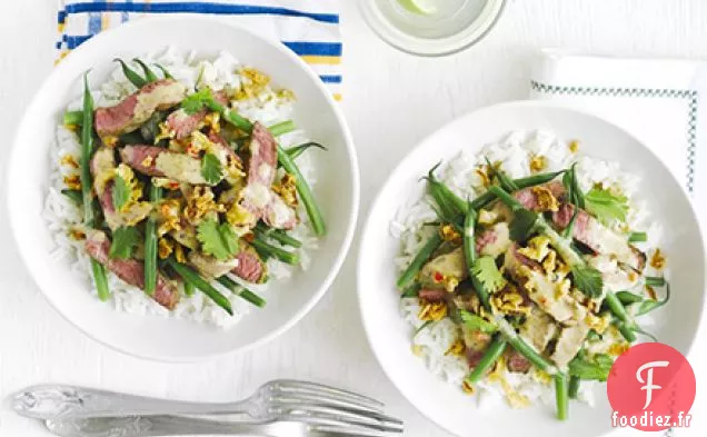 Boeuf thaï avec vinaigrette à la noix de coco
