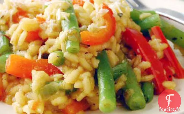 Risotto aux Poivrons et Haricots Verts