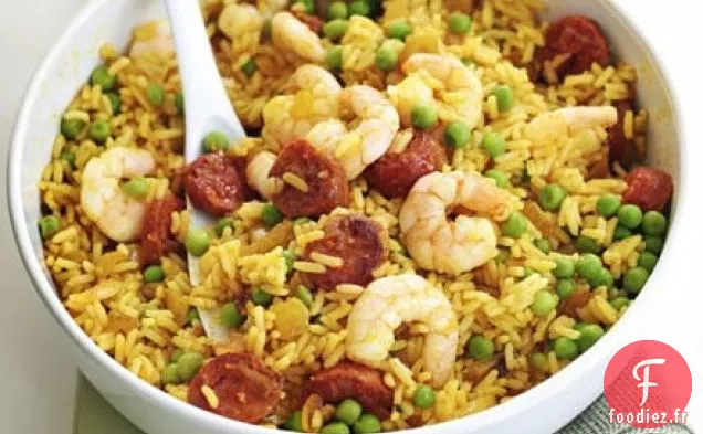 Riz frit à la paella
