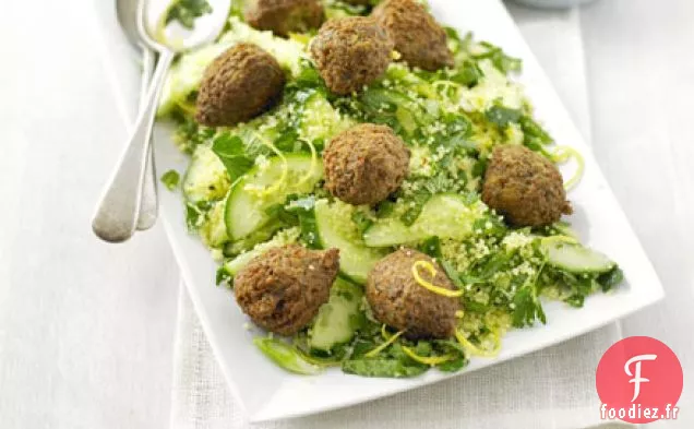 Taboulé de falafel au yaourt au citron