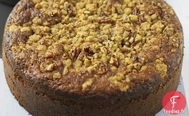 Gâteau aux bananes avec crumble aux pacanes