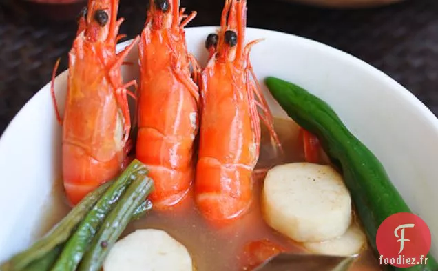 Recette de Sinigang aux Crevettes