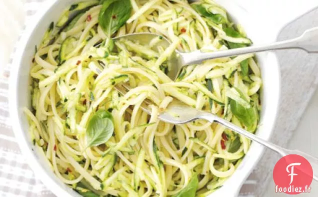 Linguine à la courgette et au citron