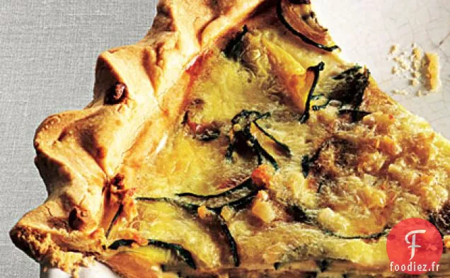 Quiche aux Courgettes et Oignons Caramélisés