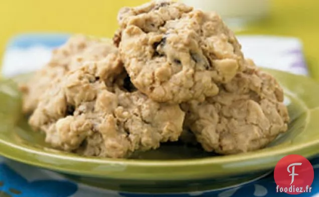 Biscuits au Chocolat Blanc, à la Fraise et à l'Avoine