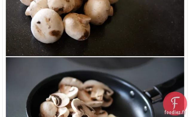 Torta Aux Champignons Épicés Avec Queso Quesadilla