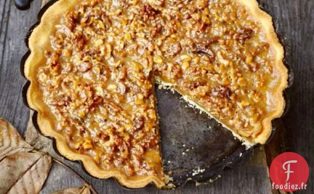 Tarte caramel aux noix