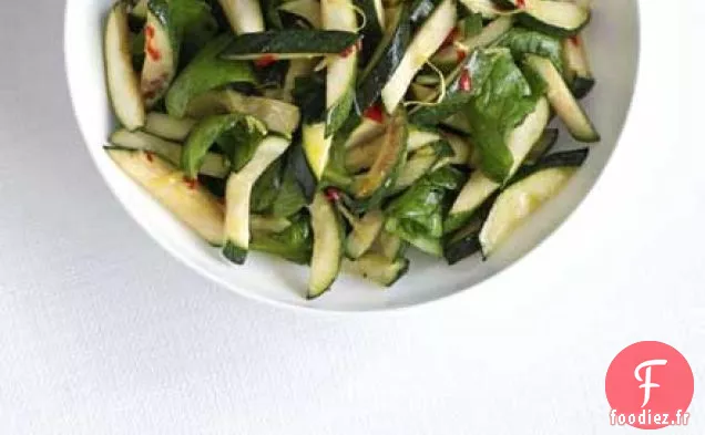 Salade de courgettes et épinards