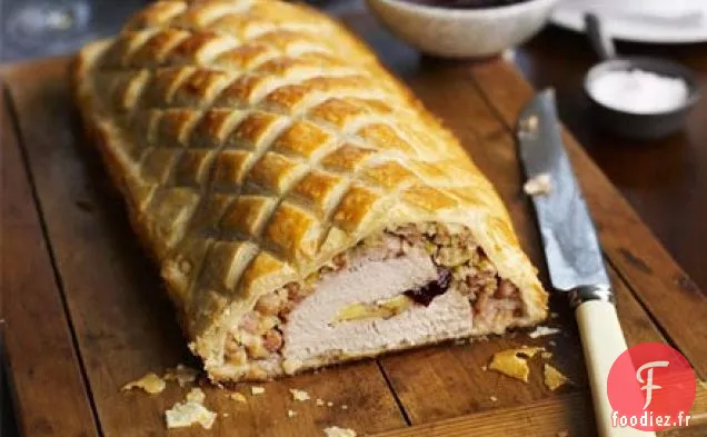 Wellington à la dinde, au brie et aux canneberges