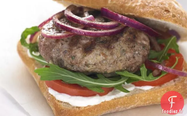 Burgers d'agneau au romarin et à l'ail
