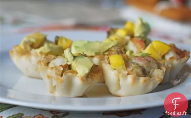 Coupes Faciles à la Mangue et à l'Avocat aux Crevettes