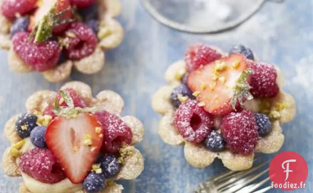 Tartelettes de bol de fruits d'été
