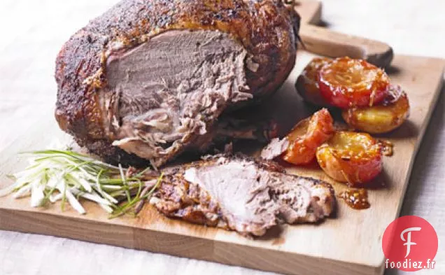 Canard chinois croustillant aux pêches