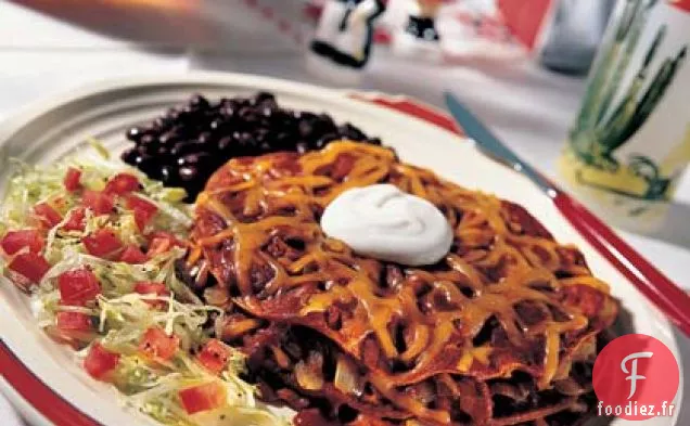 Enchiladas de Chili Rouge Empilées