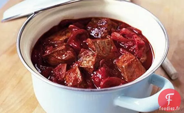 20 minutes de bœuf au vin rouge