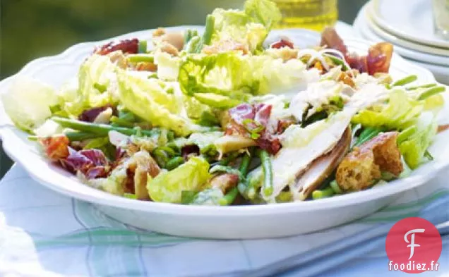 Salade de poulet rôti au jardin