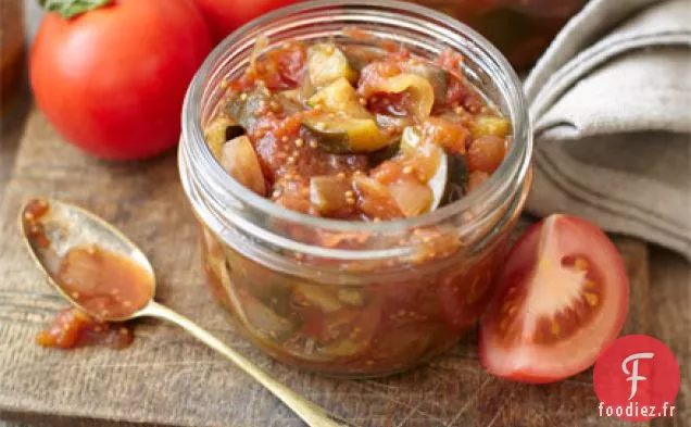 Chutney de courgettes et tomates