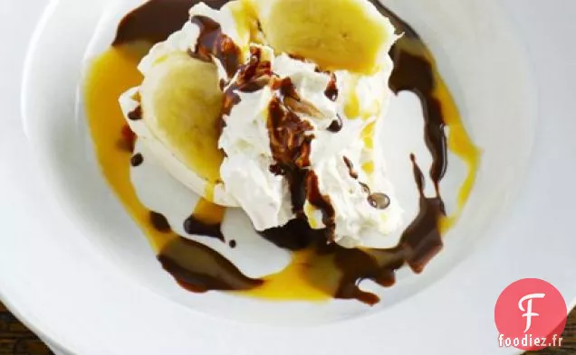 Gâchis chocolat, caramel salé et banane