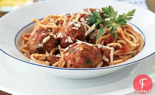 Spaghettis et Boulettes de Viande