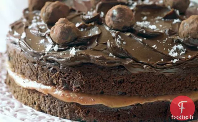 Gâteau au chocolat au caramel salé de Hannah Obee