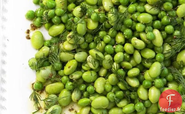 Salade de pois et de soja à l'aneth frais