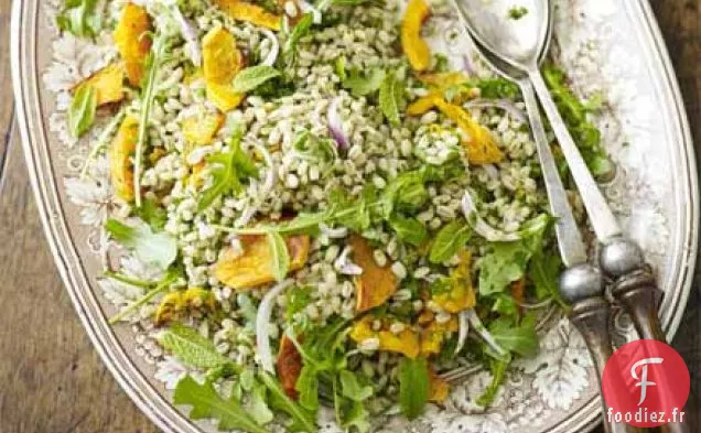 Salade de courge, orange et orge