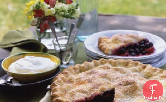 Tarte aux Trois Baies à la Crème à la Vanille