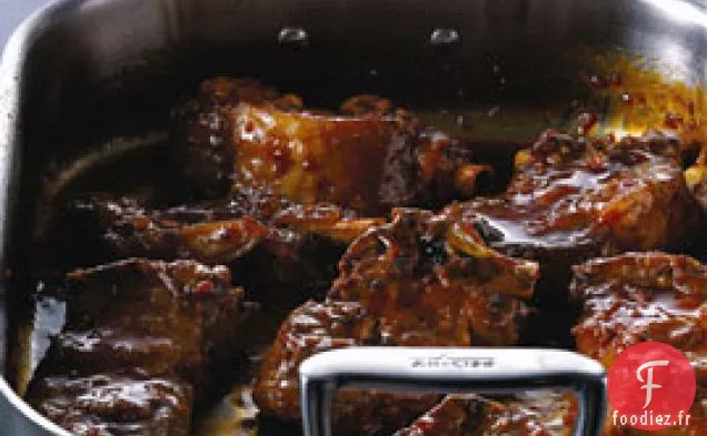 Côtes De Porc Braisées À l'Orange Et au Soja