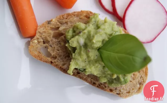 Guacamole Au Basilic Et Échalotes