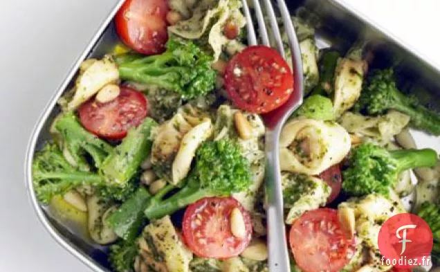 Tortellini au pesto et brocoli