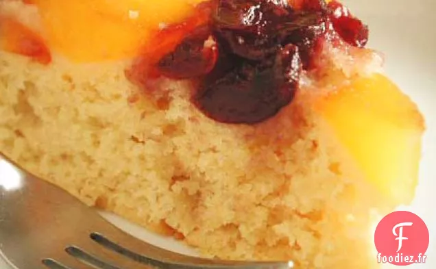 Gâteau à la Pêche à l'envers