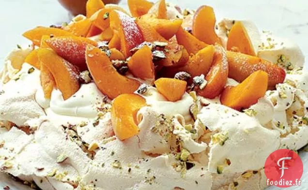 Pavlova abricot & pistache