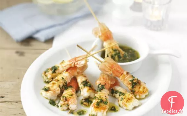 Langoustines grillées au beurre de noisettes