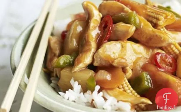 Poulet aigre-doux et légumes