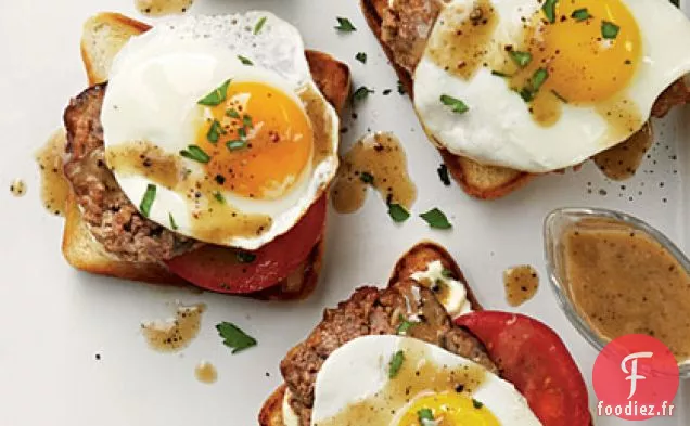 Sandwichs au Pain de Viande à Visage Ouvert d'Edward