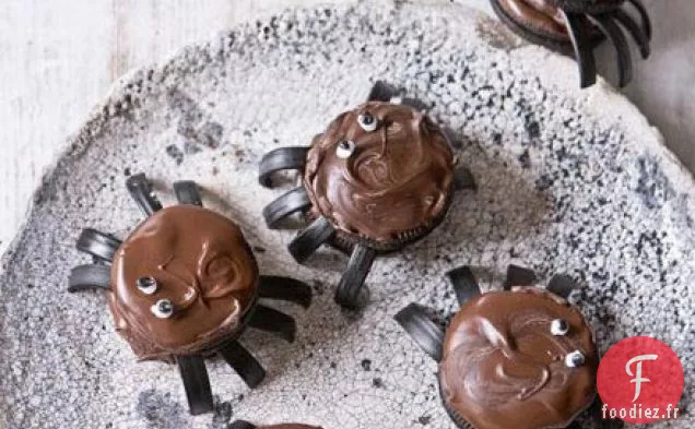 Biscuits araignée au chocolat