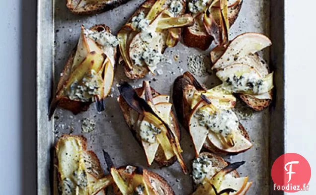 Tartines aux Poires, Panais et Fourme d'Ambert