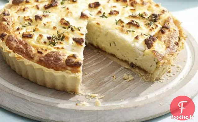 Tarte au soufflé au fromage et à l'oignon