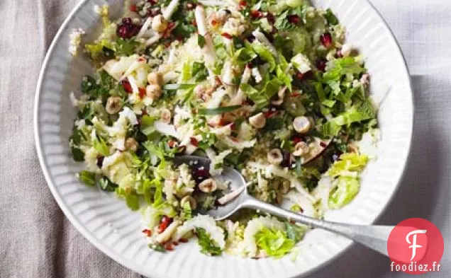 Salade de céleri et boulgour aux herbes