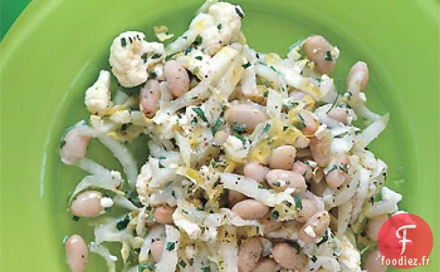 Salade de Chou-Fleur, Haricots Blancs et Feta